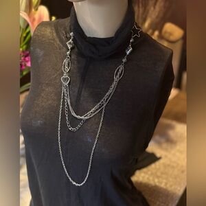 Costume Jewelry - Silver multi medium necklace
